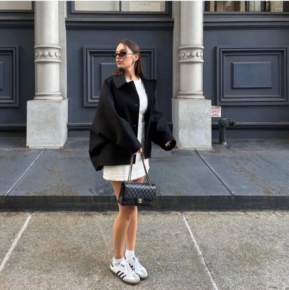 ZARA MANTECO WOOL COAT Black - Picture 8 of 17